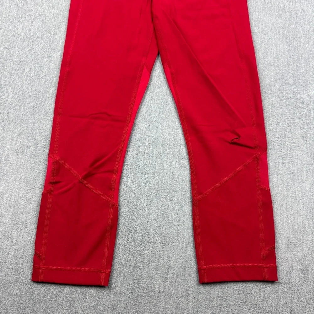 Lululemon Leggings Womens 6 Red Pace Rival High Rise Crop 22